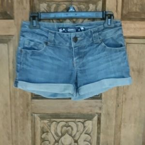 Pants blue jean shorts